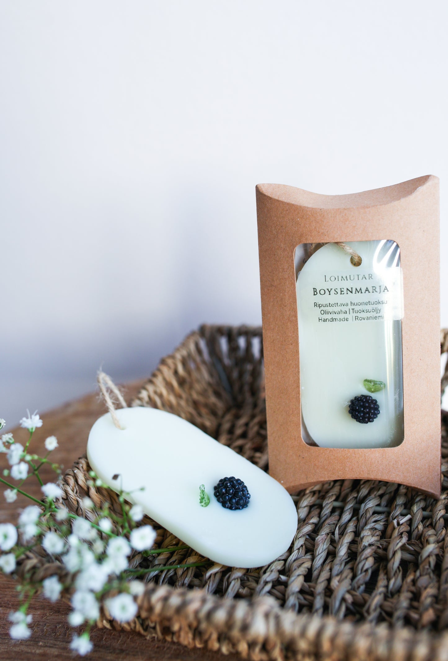 Tuoksulaatta Boysenmarja, tuliainen, huonetuoksu, ripustettava