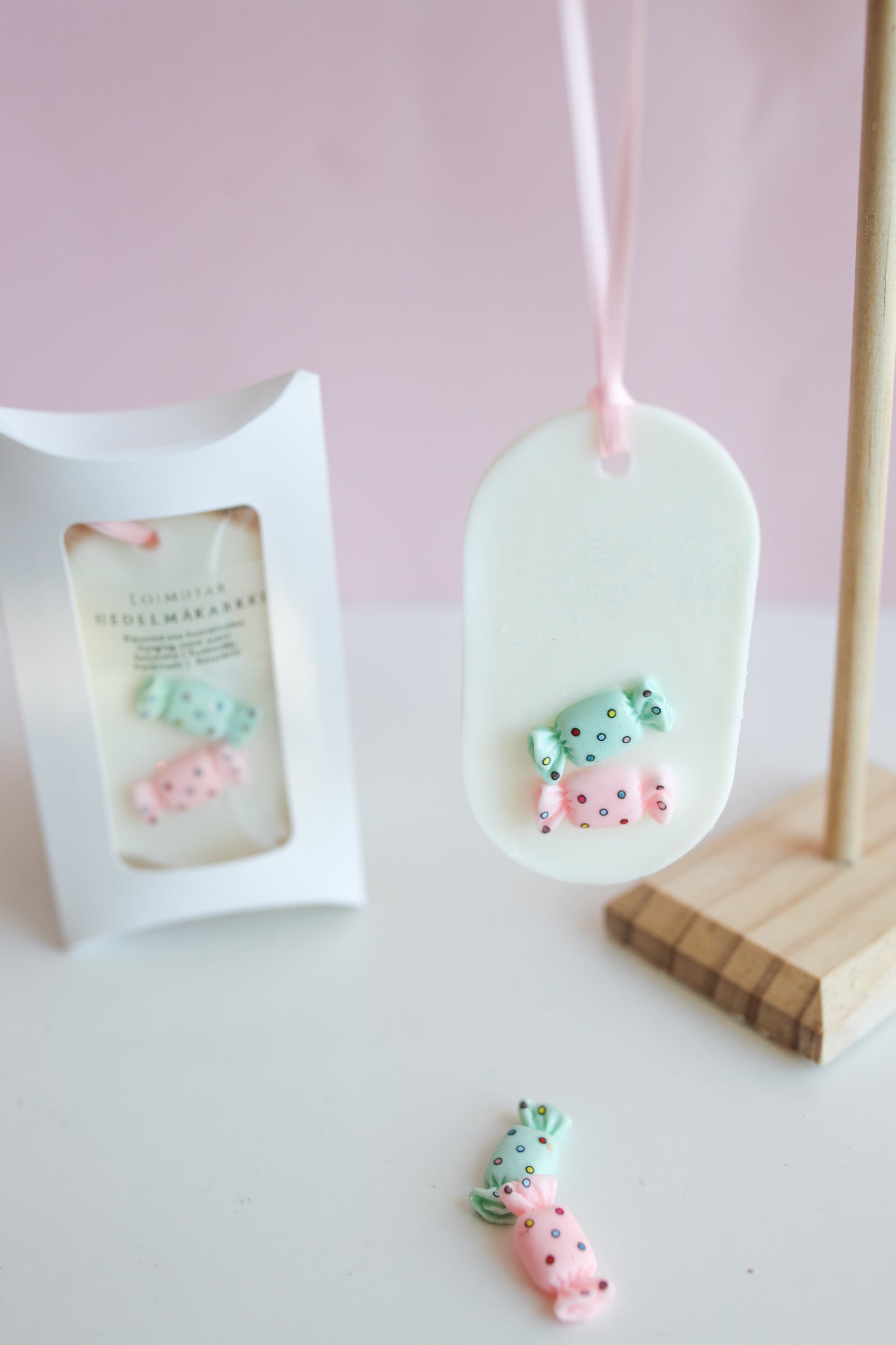 Ripustettava huonetuoksu hedelmäkarkki