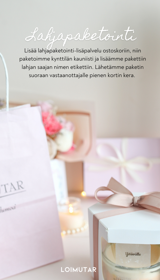 Lahjapaketointi lisäpalvelu