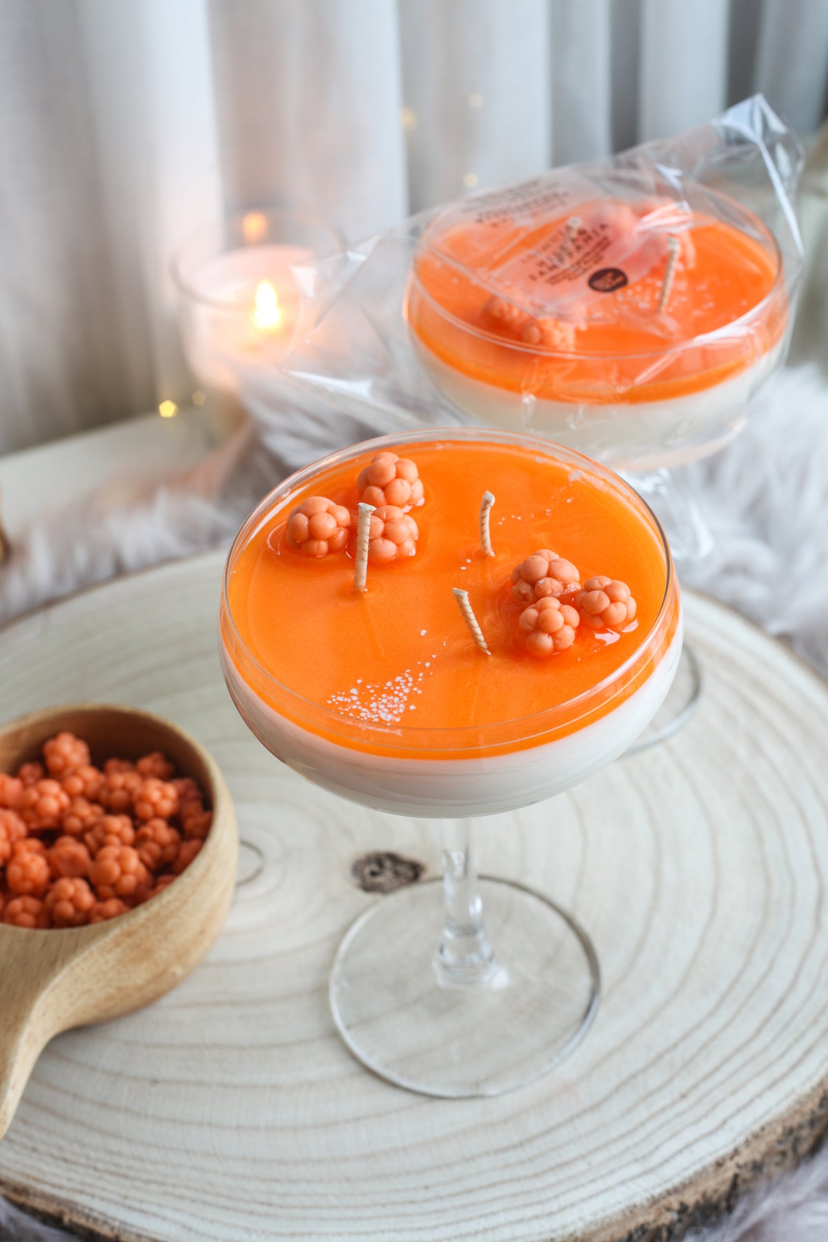 Hilla & samppanja cocktailkynttilä
