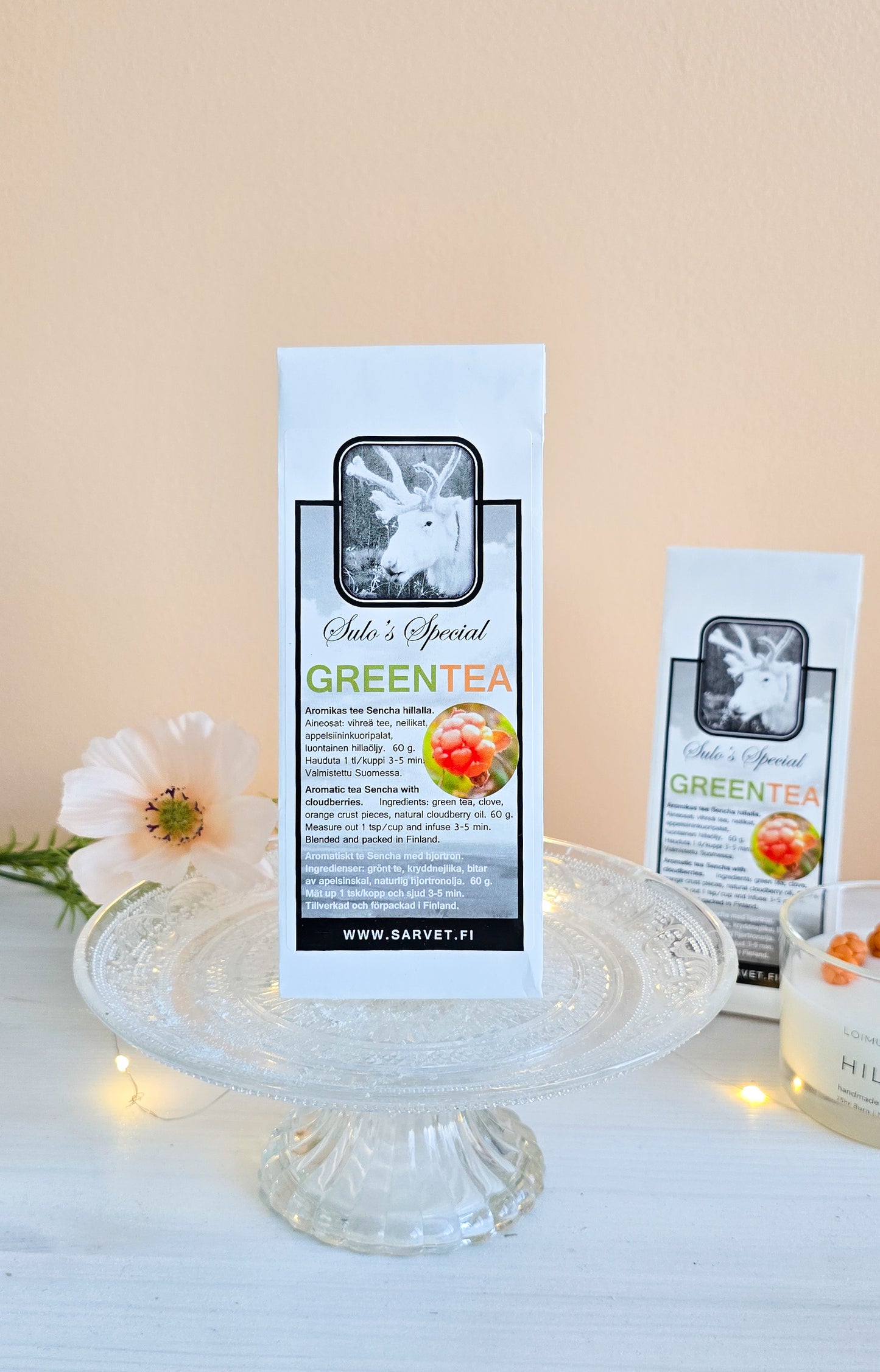 Vihreä tee hilla, lakka, irtotee