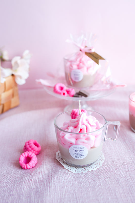 Tuoksukynttilä vadelmakaakao