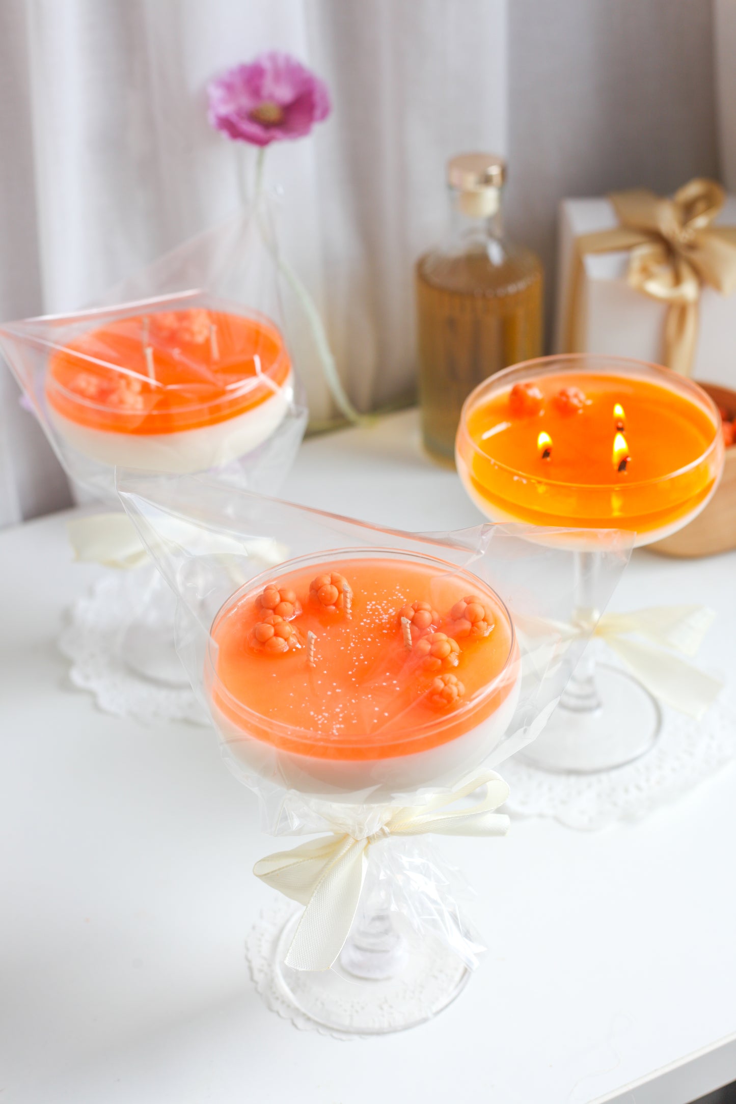 Hilla & samppanja cocktailkynttilä