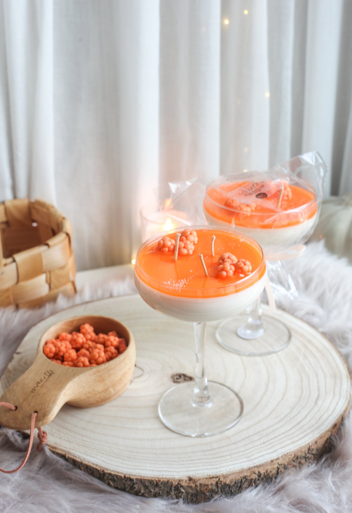 Hilla & samppanja cocktailkynttilä