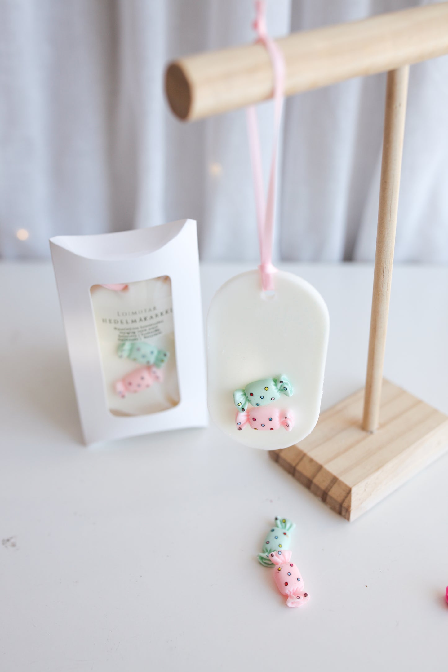 Ripustettava huonetuoksu hedelmäkarkki