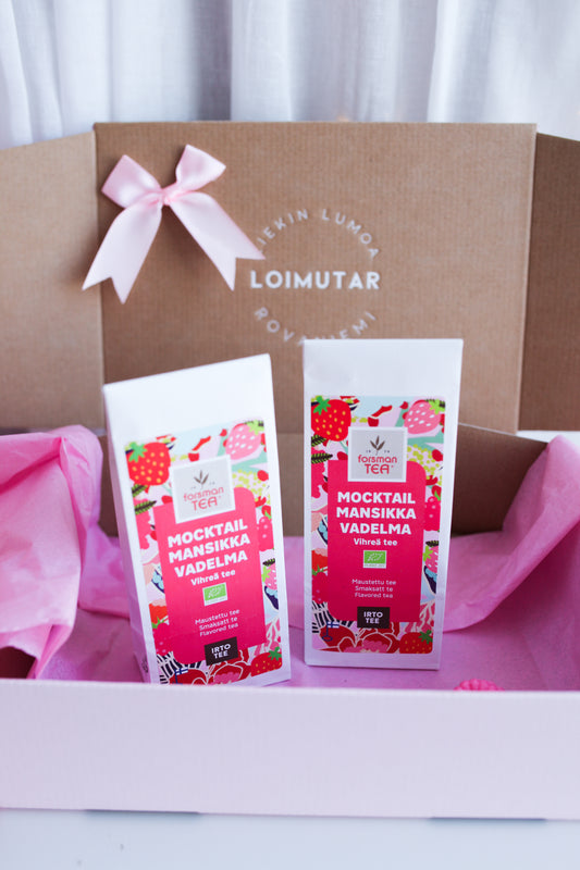 Mansikka-vadelma vihreä irtotee 60g