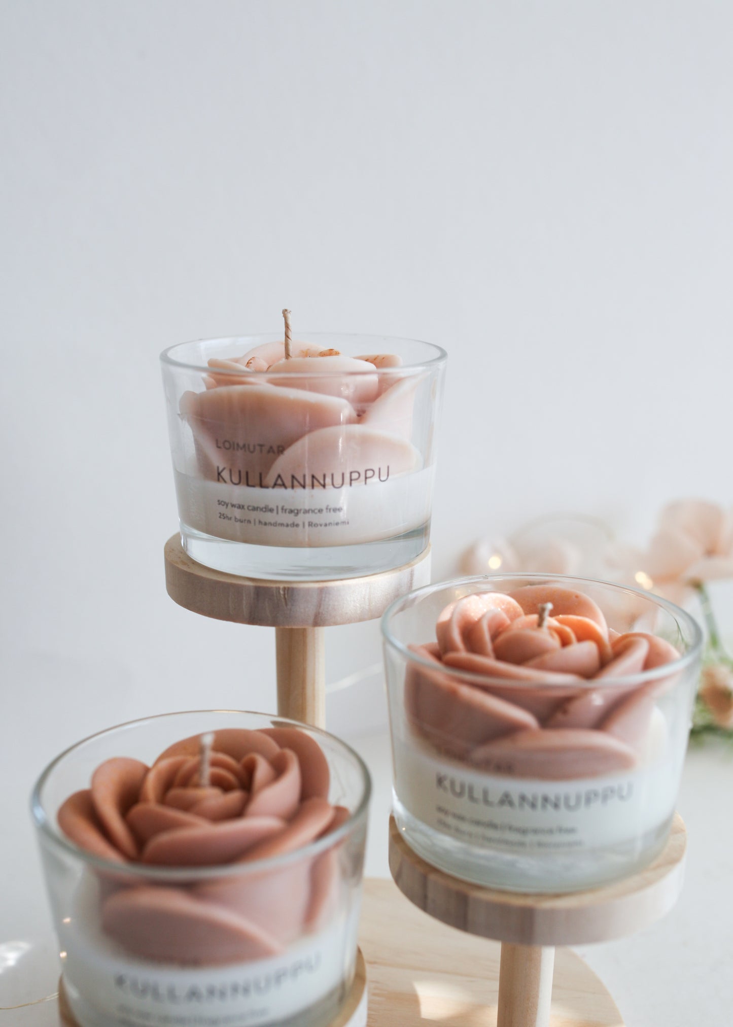 Kullannuppu | tuoksuton soijavahakynttilä