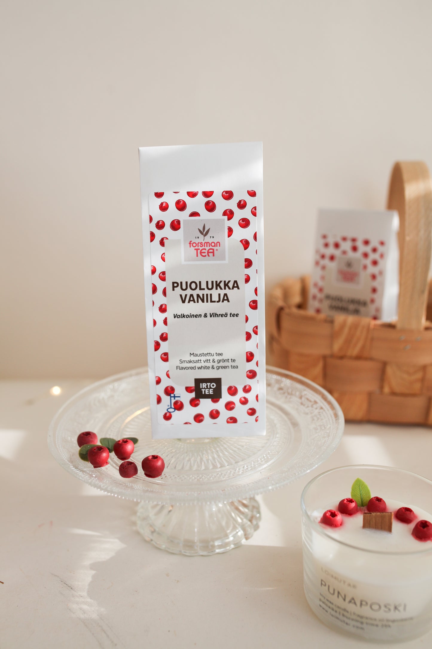 Puolukka-vanilja irtotee 60g
