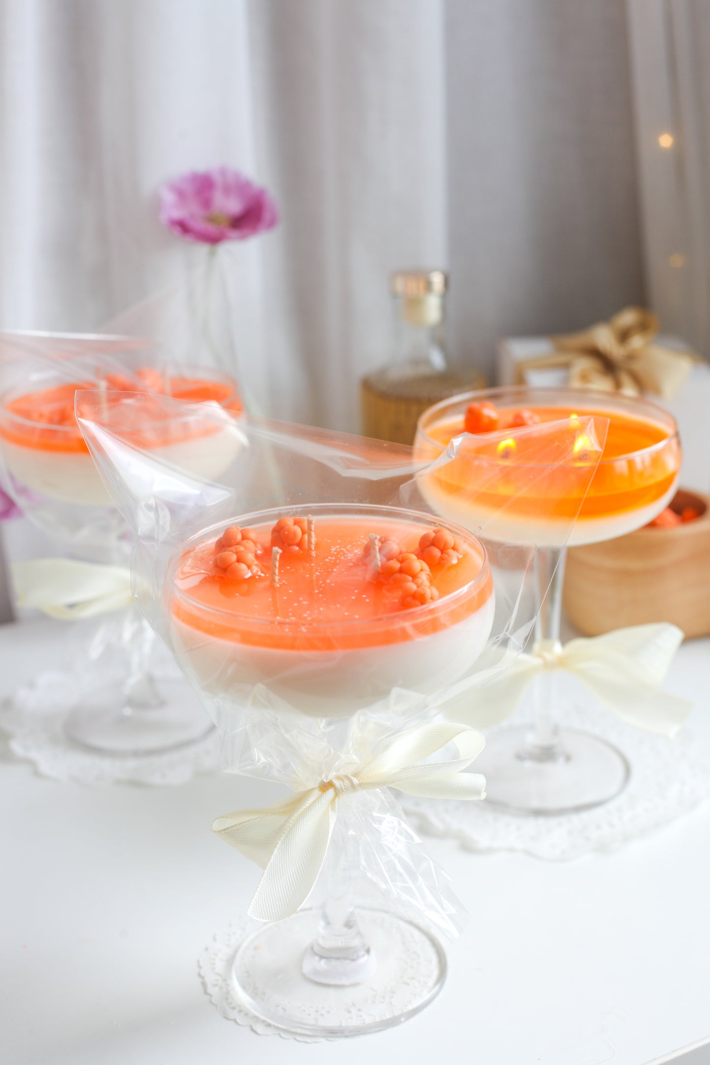Hilla & samppanja cocktailkynttilä