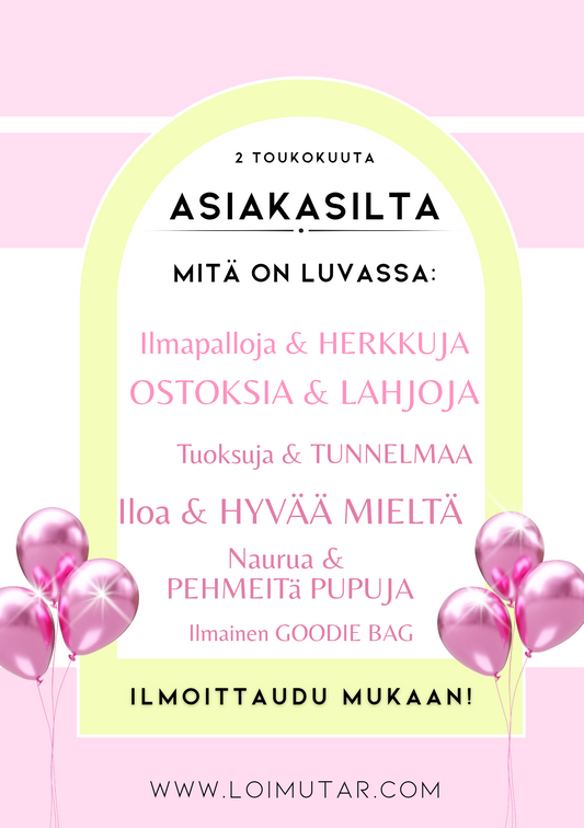 Ilmoittautuminen asiakasiltaan♡