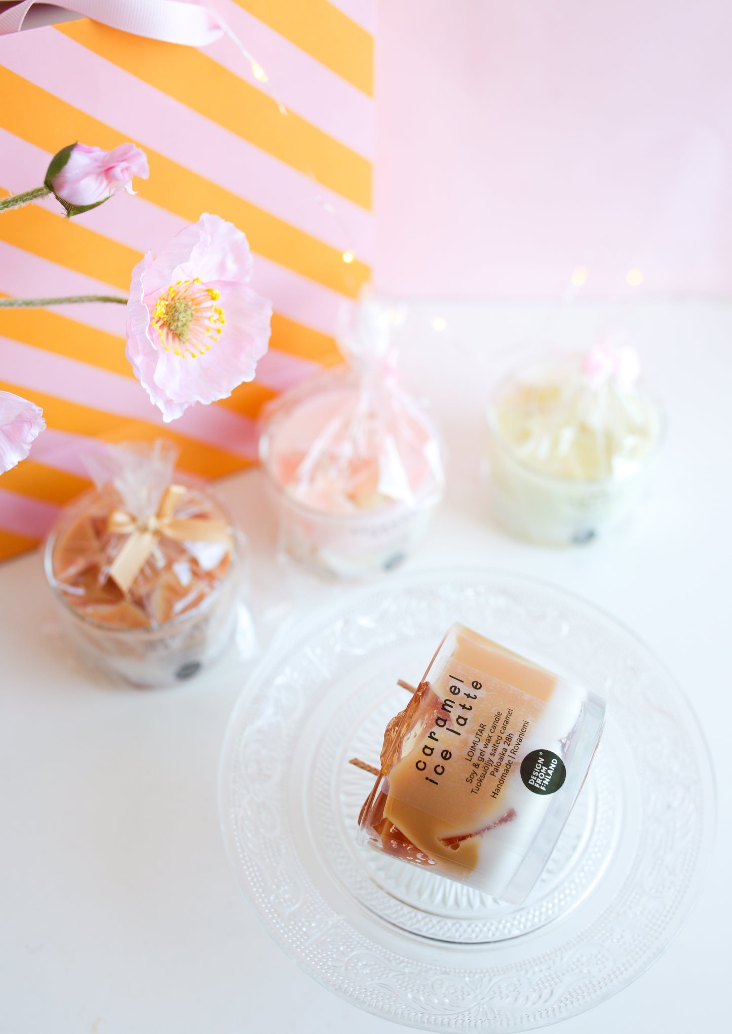 Caramel ice latte